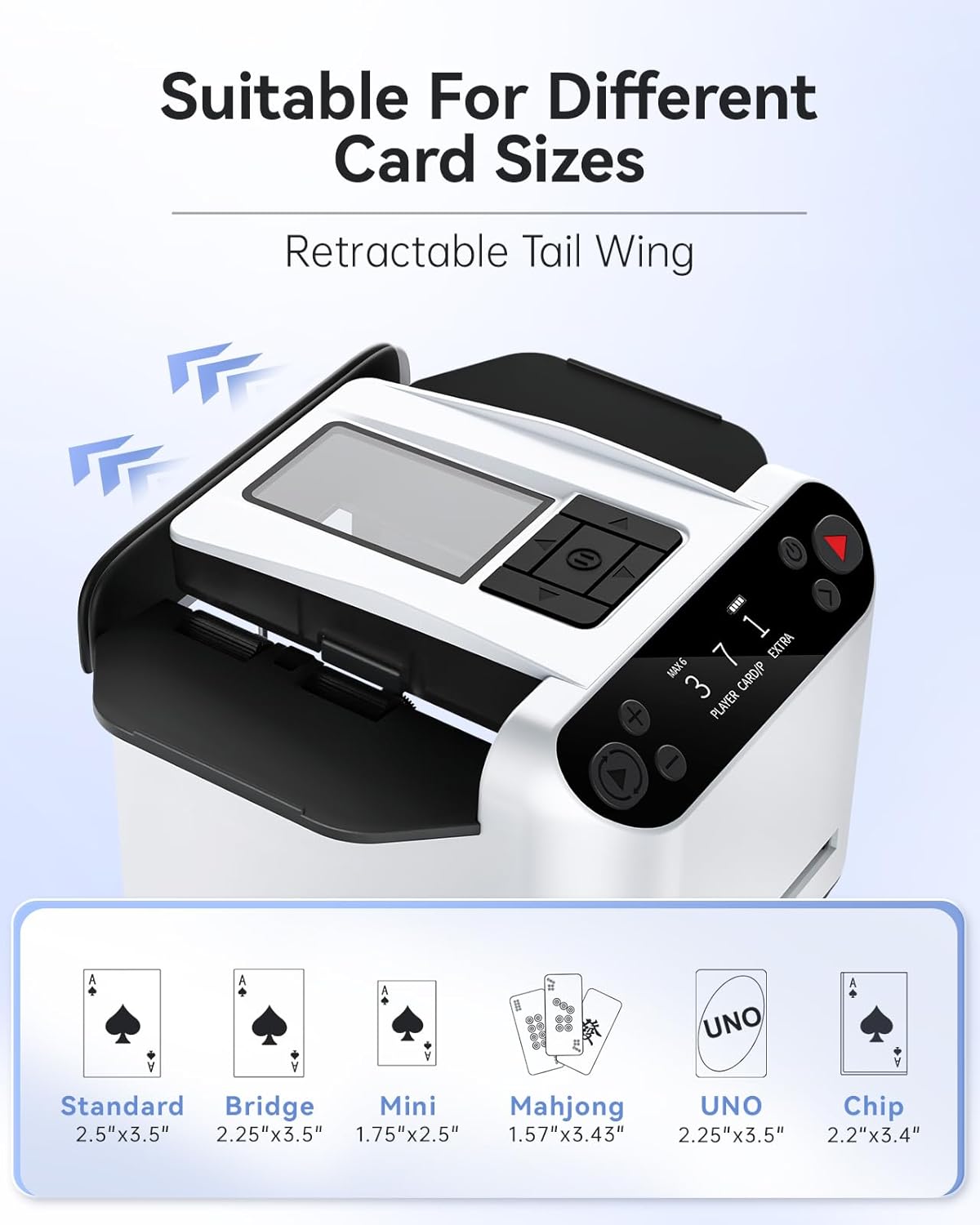 🎲2-in-1 Automatic Card Shuffler & Dealer With 4 Card Drawing Remotes