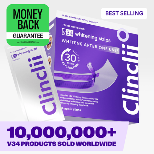 Clinclii™ V34 Whitening Strips – Professional Teeth Whitening at Home